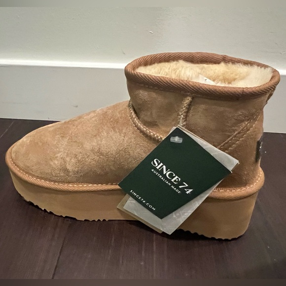 UGG Since 1974 Classic Ultra Mini Platform Boots - Chestnut - Picture 4 of 5